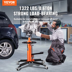SucceBuy Transmission Jack 1322 LBS Hydraulic Telescoping Transmission Jack 32"-67" High Lift Floor Jack Stand Lift Hoist Garage