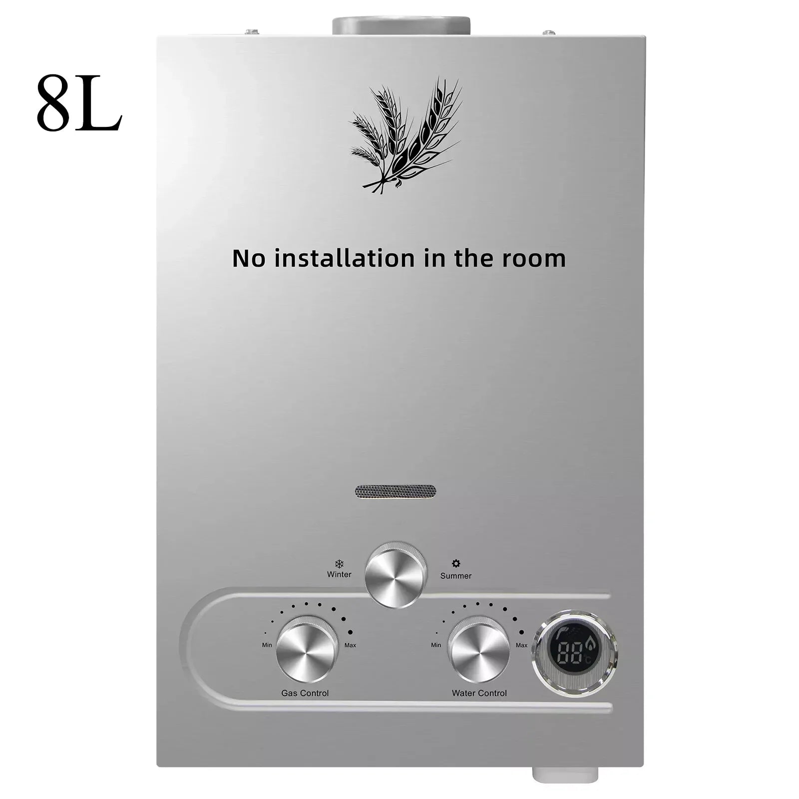 SIHAO Instant Hot Water Boiler for Home, multi-size LPG gas models available, stainless steel construction with fast heating, a reliable choice for steady hot water supply in daily showers and household living