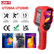 Load image into Gallery viewer, UNI-T UTI260B UTI260A Thermal Imaging Camera 256X192 Pixels Thermal Imager UTI260B+ PCB Circuit Floor Heating Tube Testing
