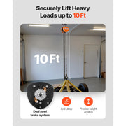 Charger l'image dans la visionneuse de galerie, SucceBuy Palan manuel à chaîne avec chaîne galvanisée G80 améliorée, hauteur de levage 3m/6m, poulie de levage pour garage
