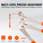 Amocart 8-Piece Pliers Set 8" Linesman's Pliers 6" Slip Joint Pliers Long Nose Pliers 6" Diagonal Cutter 10" Adjustable Wrench