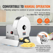 Load image into Gallery viewer, Amocart Electric Vegetable Slicer 0-0.5"/0-12mm Thickness Adjustable Commercial Machine Stainless Steel Food Cutter Machine
