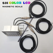 Load image into Gallery viewer, 3 Axis LCD DRO Magnetic Linear Displacement Scale Sensor for CNC Machine Tooling Metal Digital Display Measuring Device
