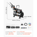 SucceBuy Airbrush Kit Air Brush Kit with Air Compressor and Tank 1 Dual-Action Airbrush with 1 Tip for Cake Decorating Nail Art