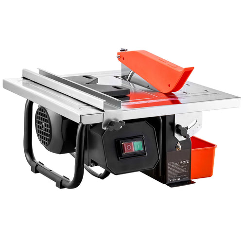 SucceBuy Wet Tile Saw 7-inch 65Mn Steel Blade 3500 RPM Induction Motor Cutter Wet Saw with Water Reservoir 0-45 Degrees Angle