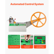Bild in Galerie-Viewer laden, SucceBuy Automatic Webbing Cutting Machine Hot Cold Ribbon Cutting Machine with Adjustable Temperature LCD Display for Shoelaces
