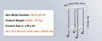 Amocart Stainless Steel Work Table 500 LBS Load Capacity w/4 Wheels 3 Adjustable Height Levels Heavy Duty Food Prep Worktable