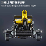 Amocart 2.5T Floor Hydraulic Jack Pneumatic Low Profile Floor Jack Heavy-Duty Steel Racing Floor Jack with Piston Lift Pump