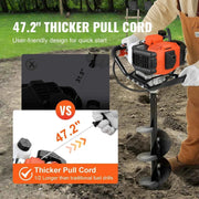 Load image into Gallery viewer, Amocart Fuel-powered Auger  Post Hole Digger Gas Powered Earth Auger Borer Ground Petrol Earth Auger Post 52cc/43cc Hole Digger
