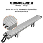 Amocart Telescoping Aluminum Work Plank 6-9 Feet 500lbs Capacity 12.5inch Width Aluminum Scaffold Plank Extension Staging Plank
