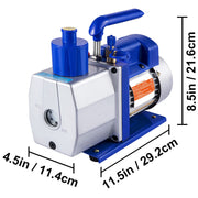 Load image into Gallery viewer, Amocart Vacuum Pump 7 CFM 1/3 HP Single Stage for R12 R22 R134a R410a Systems, 5PA Vacuum Refrigerant for Automobile Reparation
