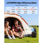 SucceBuy Portable Misting Fan High Speed Motor Large Water Tank Rechargeable Battery with Remote Light Modes for Indoor Outdoor