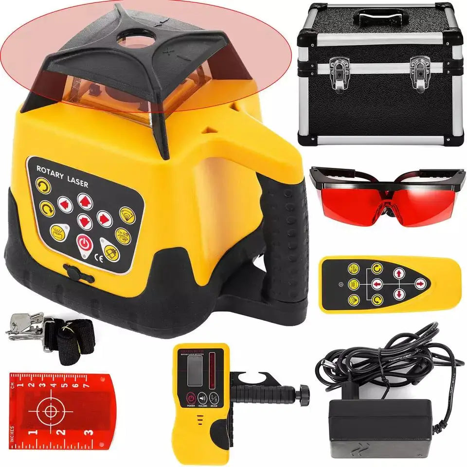 360° Green Rotary Laser Level Self-Leveling Rotating Cross Line Light Construction Measuring Equipment