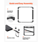 Amocart Roof Rack Cargo Carrier 48x40x5.6“ Universal Rooftop Cargo Basket Car Top Luggage Holder Anti-Rust Alloy Steel for Car