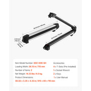 Load image into Gallery viewer, SucceBuy Ski &amp; Snowboard Roof Rack Carry up to 6 Pairs of Skis or 4 Snowboards 2 PCS Aluminum Universal Car Roof Rack Top Holder - AMOCART
