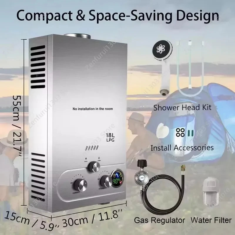 for Factory Direct Sales Gas Water Heater Natural Gas Instant Hot Copper Water Tank