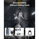 SucceBuy 0.5T/0.25T Manual Lever Chain Hoist 5/10/20 FT Lift G80 Alloy Steel Chain With Dual Pawl Mechanical Brake for Warehouse