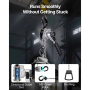 Load image into Gallery viewer, Amocart 0.5T/0.25T Manual Lever Chain Hoist 5/10/20 FT Lift G80 Alloy Steel Chain With Dual Pawl Mechanical Brake for Warehouse
