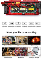 Pure Sine Inverter 1000W-3000W DC To AC 12V/24V To 110V/220V Car Power Inverter Portable Power Bank Converter Car Transformer