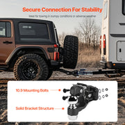 Charger l'image dans la visionneuse de galerie, Amocart 20000/30000Lbs Pintle Hook Trailer Receiver Hooks Combination 2-5/16in Hitch Ball fits 2.5-3in Lunette Ring for Truck
