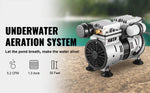 Amocart Pond Aerator 550W, Up to 1Acre 50ft Lake Aeration System, Weighted Tube & Diffuser Included for          Supply