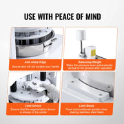 Load image into Gallery viewer, SucceBuy Dough Divider Rounder 10PCS Manual Dough Equal Divider Machine Hand Press Dough Cutter with Steel Tray and Blade - AMOCART
