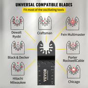 Load image into Gallery viewer, SucceBuy 100PCS Oscillating Saw Blades Quick Release Multitool Blades Kit HCS Tool Blades Cut Cutter for Wood Plastic Metal Nail - AMOCART
