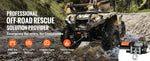Amocart 4000lbs Electric Winch with 39ft 7 Strands Steel Cable Wireless & Wired Remote Control ATV/UTV Winch for Truck Towing