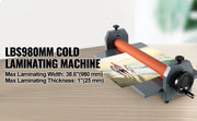 Load image into Gallery viewer, Amocart 39.3"x0.71" Manual Cold Roll Laminator Machine Document Plasticizer Fits for Poster Painting Photo Book Cover A3 A4
