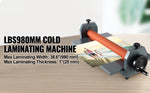Amocart 39.3"x0.71" Manual Cold Roll Laminator Machine Document Plasticizer Fits for Poster Painting Photo Book Cover A3 A4