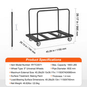 Load image into Gallery viewer, SucceBuy  Heavy Duty Panel Slab Dolly Terrain Moving Cart Pneumatic Wheels Adjustable Clamp for Drywall Sheet Material Handling - AMOCART
