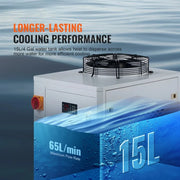 Bild in Galerie-Viewer laden, SucceBuy Industrial Water Chiller CW6000 1500W Cooling System with Compressor 65 L/min Max Flow Rate for Laser Engraving Machine
