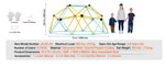 Amocart Climbing Dome 6/8/10/12FT Geometric Dome Climber Hammock Swing Jungle Gym Climbing Grip Outdoor Backyard Play Equipment