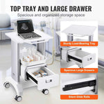 for Lab Clinic Hospital Salon Amocart 2/3/4/5 Tiers Lab Carts Lab Utility Cart Mobile Medical W/ ABS Material Rolling Cart