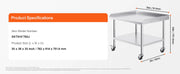 Load image into Gallery viewer, Amocart Stainless Steel Work Table Commercial Food Prep Worktable with 4 Wheels Heavy Duty Prep Worktable for Restaurant Home
