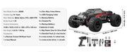 Charger l'image dans la visionneuse de galerie, SucceBuy 1:10 38KM/H 4WD RC Car All Terrain Off-Road with 2 Batteries Drift Monster Truck Children Toys for Kids Christmas Gifts
