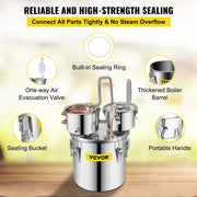 Load image into Gallery viewer, Amocart 20L 30L Water Alcohol Brewing Distiller DIY Moonshine Apparatus Stainless Steel Still Whisky Beer Brandy Home Appliance
