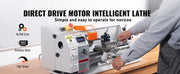 Load image into Gallery viewer, SucceBuy Brushless Mini Metal Lathe  7''x16'' / 180mm*400mm 800W Digital Display Continuously Variable Metalworking Turning

