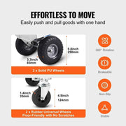 Load image into Gallery viewer, Amocart Folding Hand Truck Aluminum Heavy Industrial Collapsible Dolly Cart for Transport and Moving in Warehouse Supermarket
