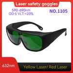 CE EN207 OD6+ 190-540nm Laser Eye Protection Anti-Scratch PC Laser Eyewear for Engraving Marking Industrial Laser Safety Goggle