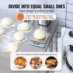 Amocart Dough Divider Rounder 10PCS Manual Dough Equal Divider Machine Hand Press Dough Cutter with Steel Tray and Blade