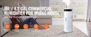Charger l'image dans la visionneuse de galerie, Amocart Humidifier for Home Large Room Commercial Humidifier for Whole House 16L Water Tank 12h Timer Auto Shut-Off Greenhouse
