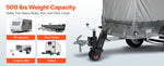 Amocart 500lbs Tongue Boat Trailer Dolly 13-23.2in Height Adjustable Manual or Electric Wrench Drive RVs Mover for Cargo Moving