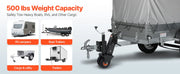 Charger l'image dans la visionneuse de galerie, SucceBuy Chariot de remorque de bateau à languette de 227 kg, réglable en hauteur de 33 à 59 cm, manuel ou électrique, pour caravanes et déménagement de marchandises
