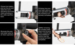 Hydraulic Crimping Tool SL-240 90KN Electric Wire Crimper Cable Crimping Pliers with Battery, Handheld Electric Hose Crimper