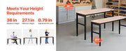 Load image into Gallery viewer, SucceBuy Multi Adjustable Workbench Woodworking Hardwood Work Bench with Power Outlets Foot Pads for Workshop Office Home Use
