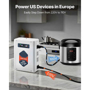 Load image into Gallery viewer, Amocart Step Up/Down Voltage Converter 2000/3000VA 220V to 110V/110V to 220V Power Transformer with Outlets USB Output Display
