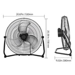 Amocart Floor Fans 3 Speeds High Velocity Heavy Duty Industrial Fan 4800 CFM 360° Adjustable Tilt for Gym Home Commercial Shop
