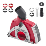 Amocart Cutting Dust Shroud for Angle Grinders 4-5 in Angle Grinder Dust Shroud with 6 Clamping Washers for Concrete Wall Stone