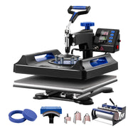 Charger l'image dans la visionneuse de galerie, Amocart Heat Press Machine Heat Transfer Machine with 30 oz Tumbler Press 360° Swing Away Digital T-Shirt Pressing Coating
